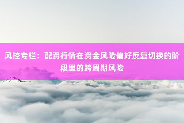 风控专栏：配资行情在资金风险偏好反复切换的阶段里的跨周期风险